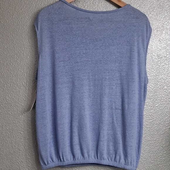 NWT Max Studio Linen Blend Sleeveless Top    Size M - Picture 11 of 12
